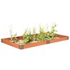 Gardenised Classic Traditional Durable Wood- Look Raised Outdoor Garden Bed Flower Planter Box, Single 48 inch QI004007L
